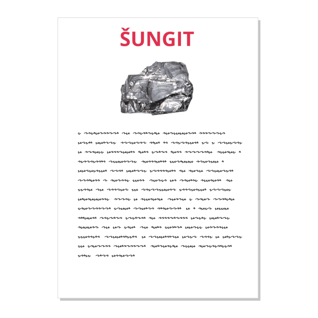 Šungit - kartička