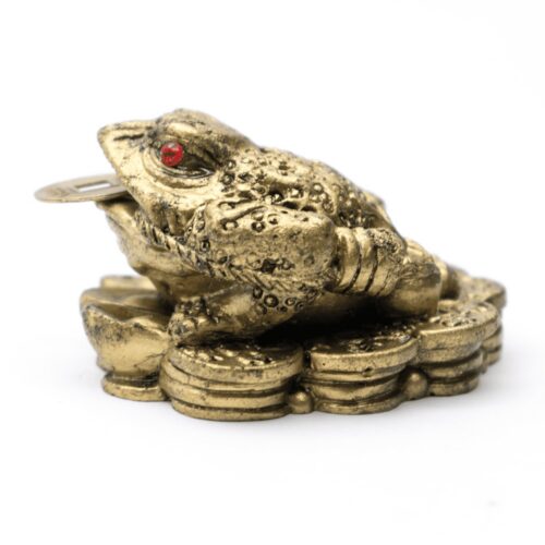 Třínohá žába - soška Feng shui - mini