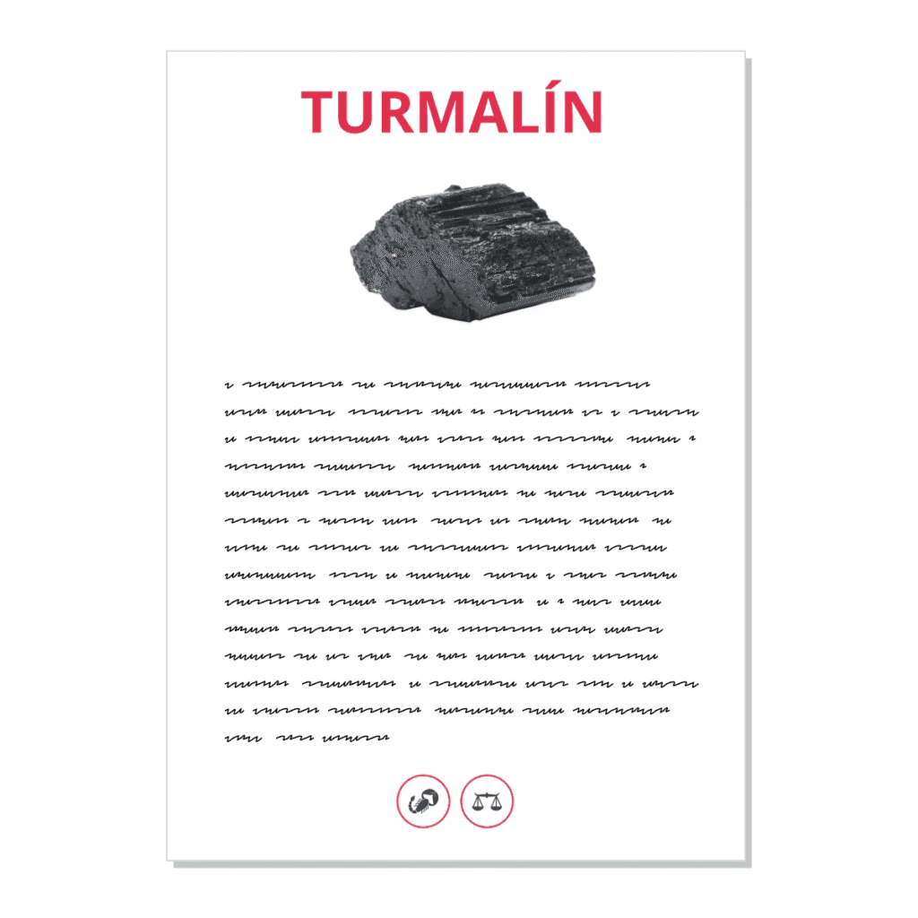 Turmalín - kartička
