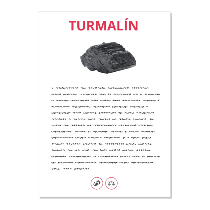 Turmalín - kartička