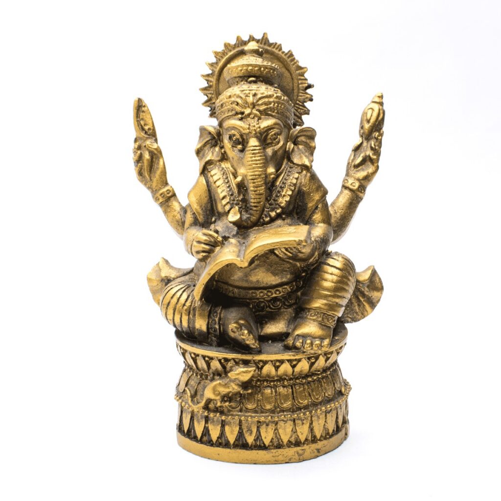 Ganéša s knihou - soška Feng Shui