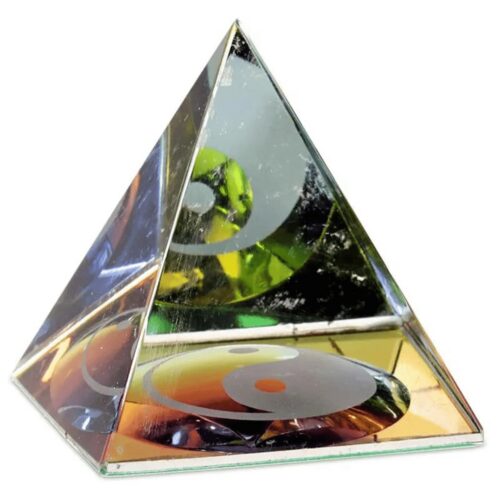 Křišťálová pyramida - Jin Jang - malá