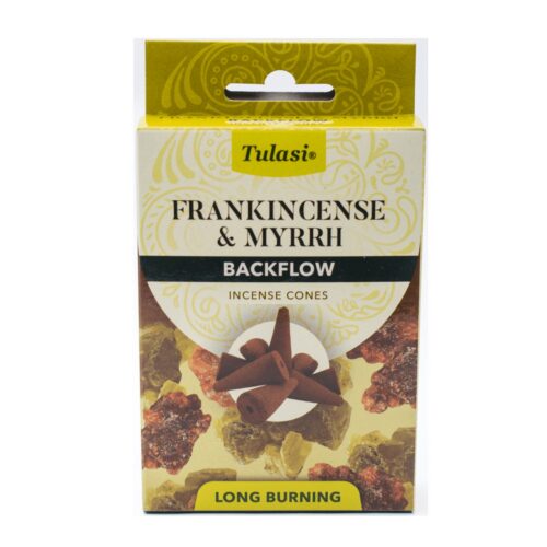 Kadidlo a myrha – indické vonné františky "Tekoucí dým" Tulasi