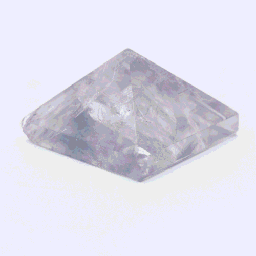 Fluorit - pyramida - tromlovaný kámen FP7