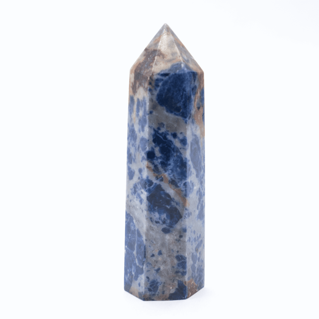 Sodalit - obelisk - tromlovaný kámen SO9