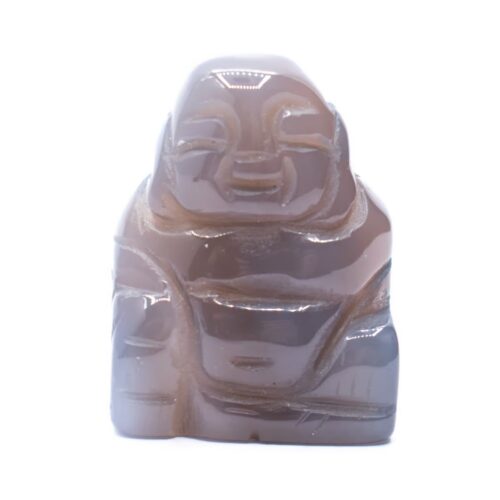 Achát - Buddha - tromlovaný kámen