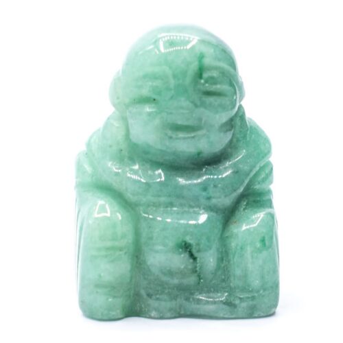 Avanturín zelený - Buddha - tromlovaný kámen