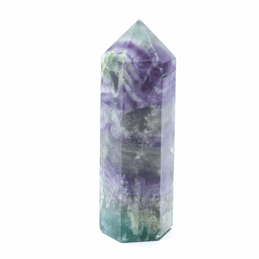 Fluorit - obelisk - tromlovaný kámen - velký