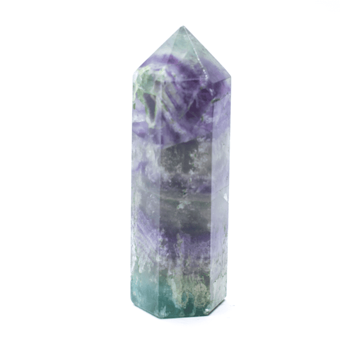 Fluorit - obelisk - tromlovaný kámen - velký