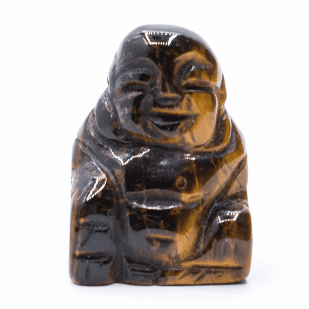 Tygří oko - Buddha - tromlovaný kámen