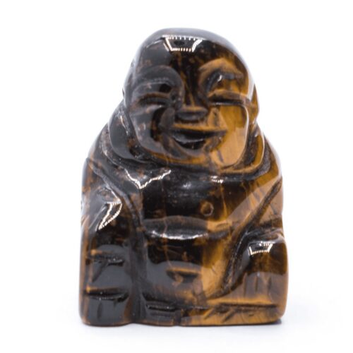 Tygří oko - Buddha - tromlovaný kámen
