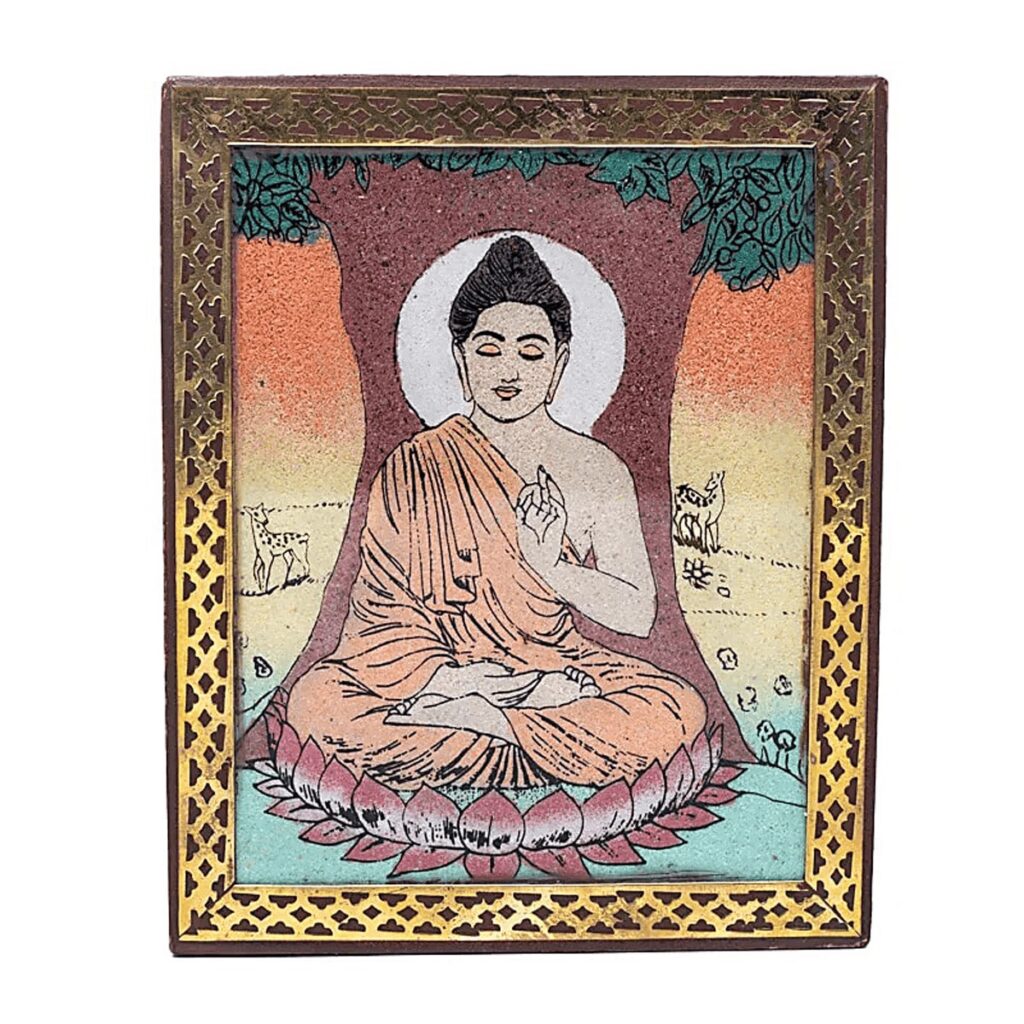 Buddha - dřevěná - Truhlička - SLEVA