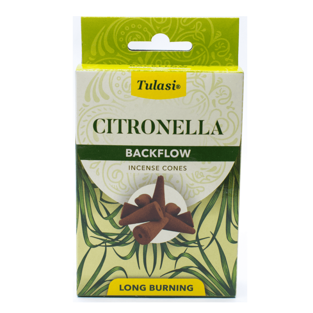 Citronella – indické vonné františky "Tekoucí dým" Tulasi