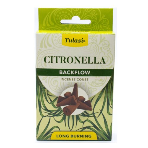 Citronella – indické vonné františky "Tekoucí dým" Tulasi