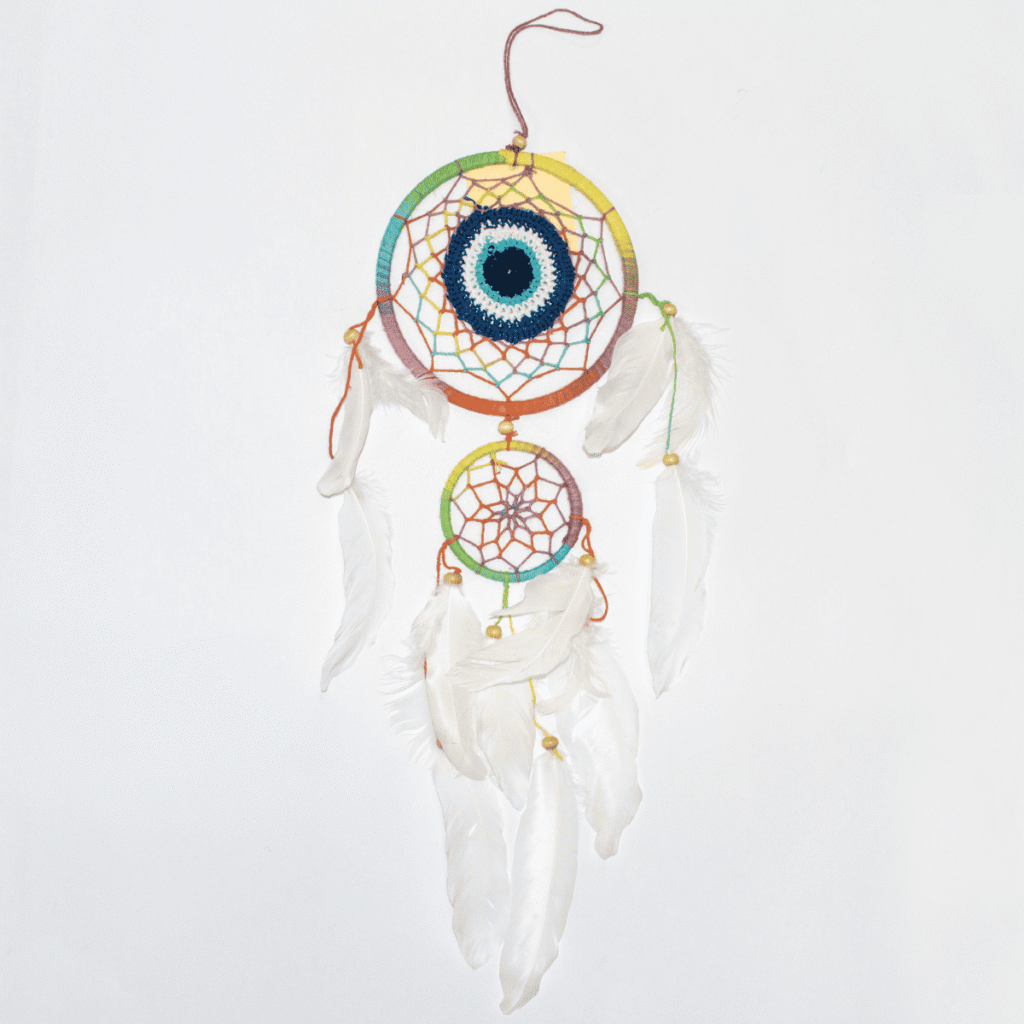 Lapač snů - Alláhovo oko (Evil Eye) - duhový