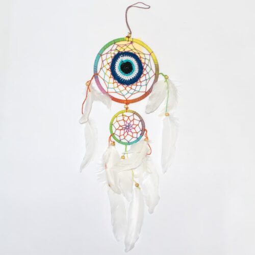 Lapač snů - Alláhovo oko (Evil Eye) - duhový
