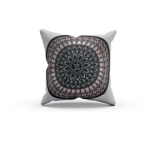 Povlak na polštář - symbol Óm mandala