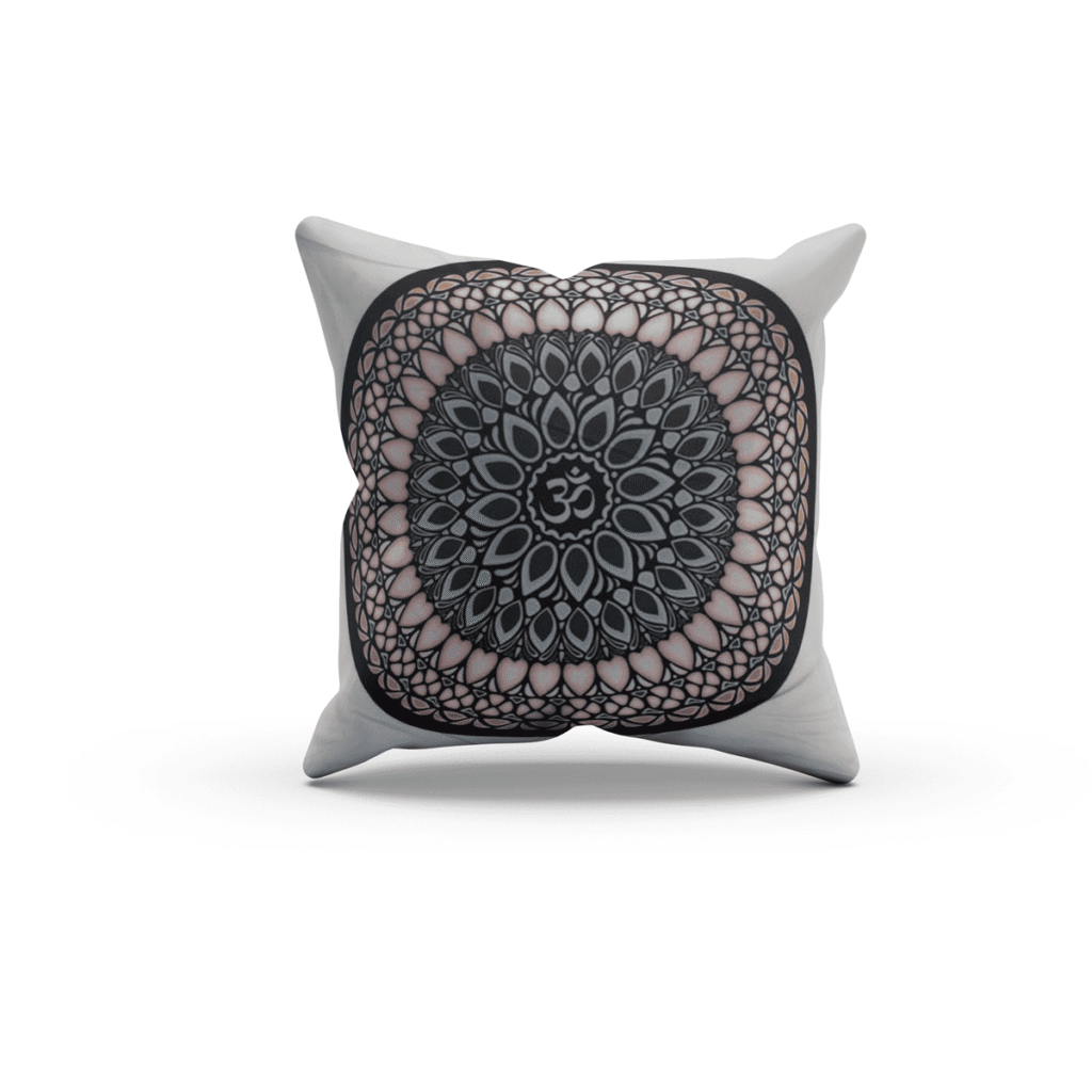 Povlak na polštář - symbol Óm mandala