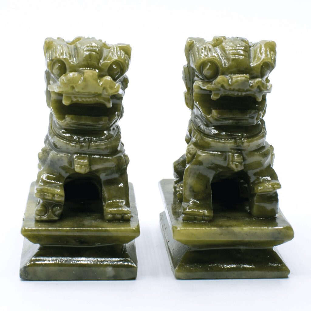 Čchi lin - nefritová soška - feng shui - malá pár