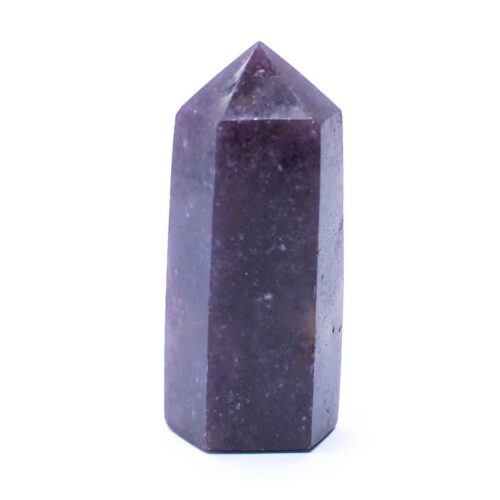 Lepidolit - obelisk - tromlovaný kámen LD48