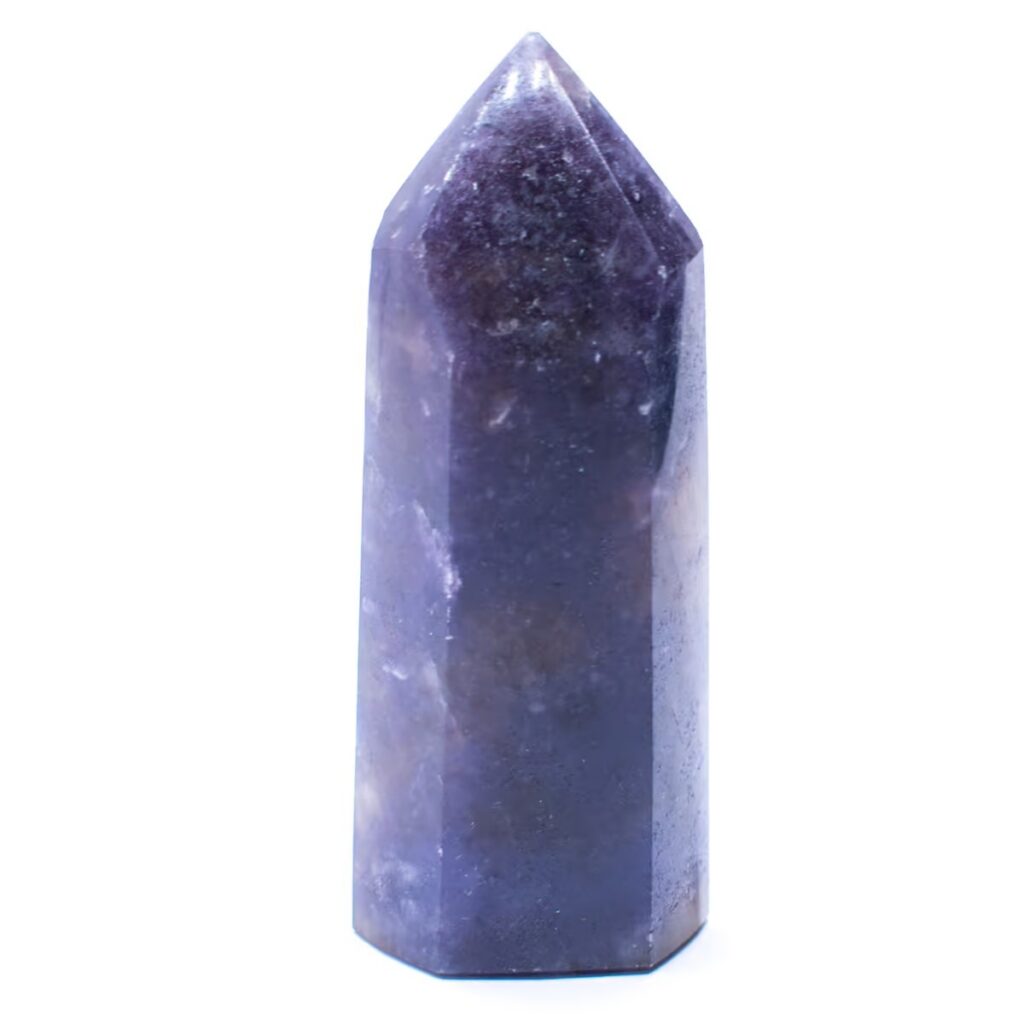 Lepidolit - obelisk - tromlovaný kámen LD50