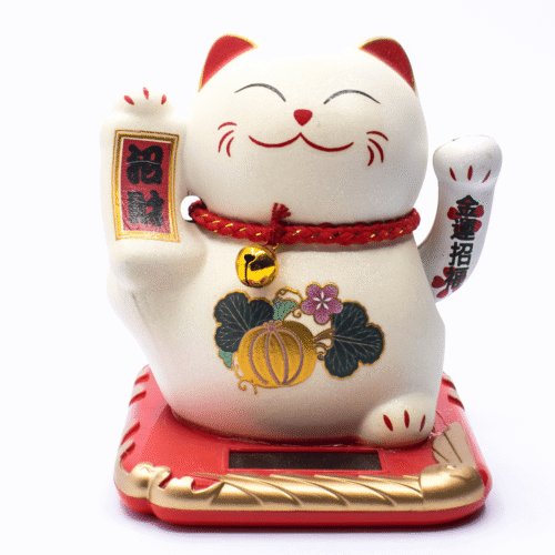 Maneki neko - mávající kočička Solar - Feng shui Q