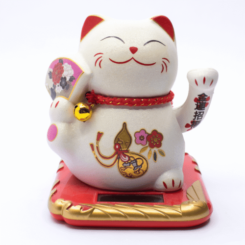 Maneki neko - mávající kočička Solar - Feng shui S