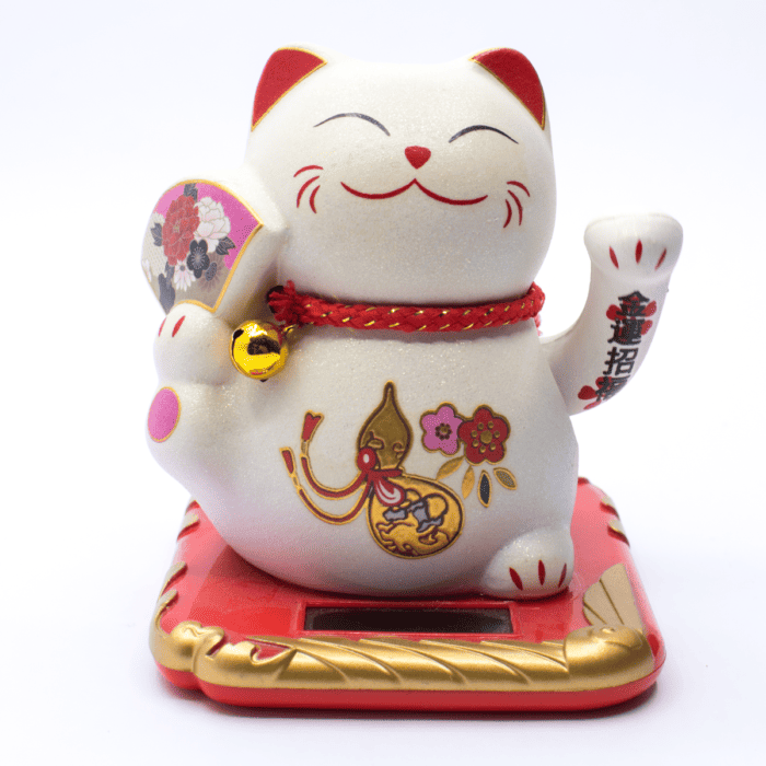 Maneki neko - mávající kočička Solar - Feng shui S