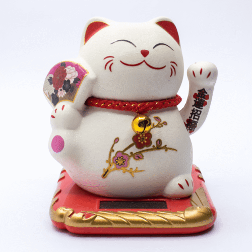 Maneki neko - mávající kočička Solar - Feng shui T
