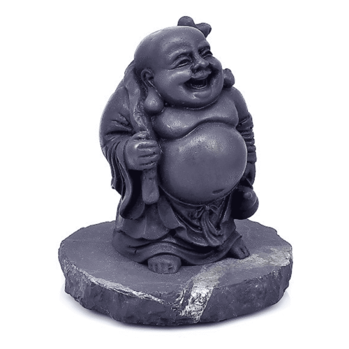 Šungit - Buddha Chotei - soška Feng shui