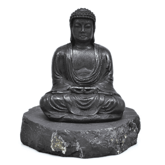 Šungit - Buddha - soška Feng shui A