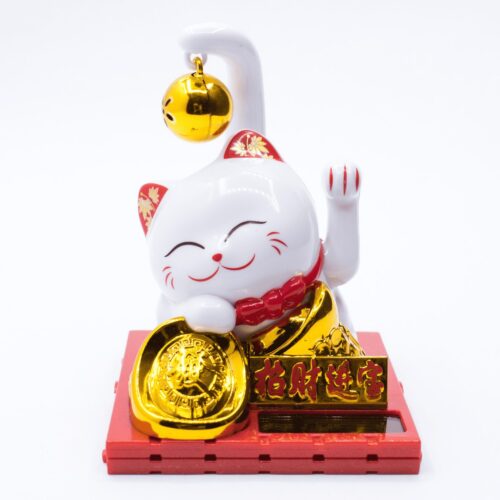 Maneki neko - mávající kočička Solar - Feng shui V