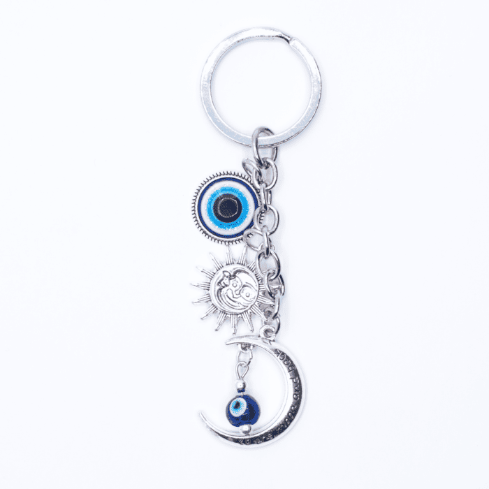 Alláhovo oko (Evil Eye) - Slunce a Měsíc - přívěsek na klíče