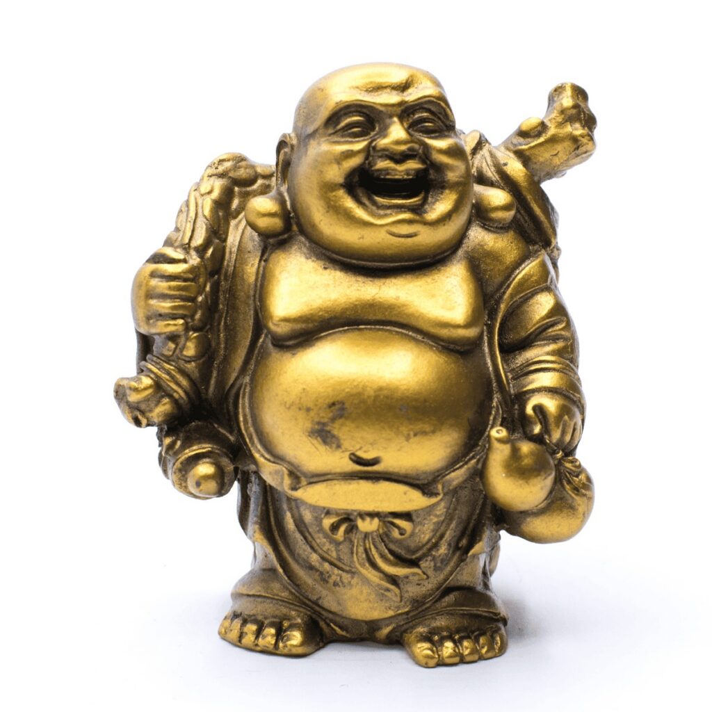 Smějící se Buddha hojnosti - soška Feng shui A1