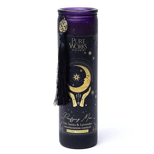 Purifying Moon (Očistný měsíc) - palo santo a levandule - Manifestační svíčka