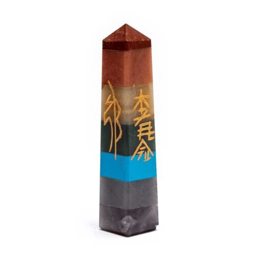 Mix minerálů - Reiki - Čakrový obelisk