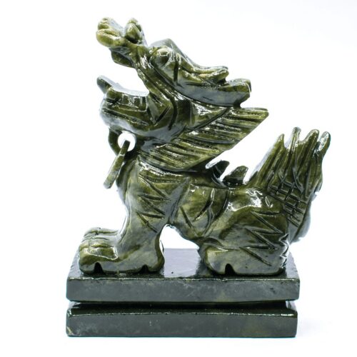 Čchi lin – nefritová soška – feng shui – střední CCH1