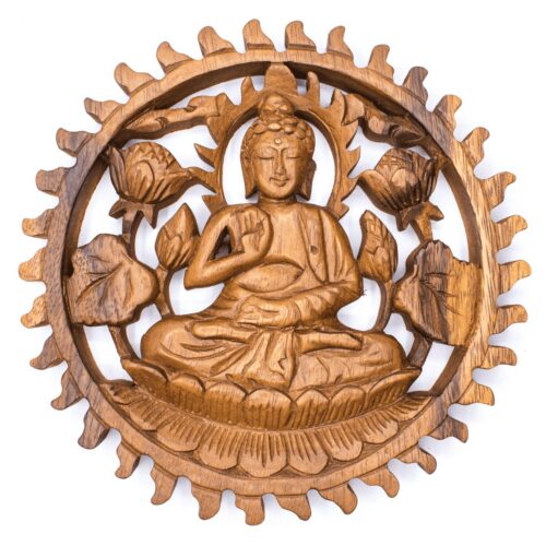 Buddha medicíny a léčení - dřevěná dekorace