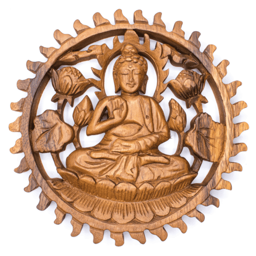 Buddha medicíny a léčení - dřevěná dekorace