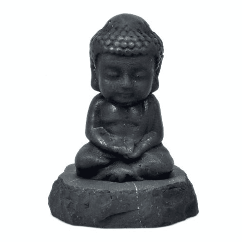 Šungit - Buddha dítě - soška Feng shui