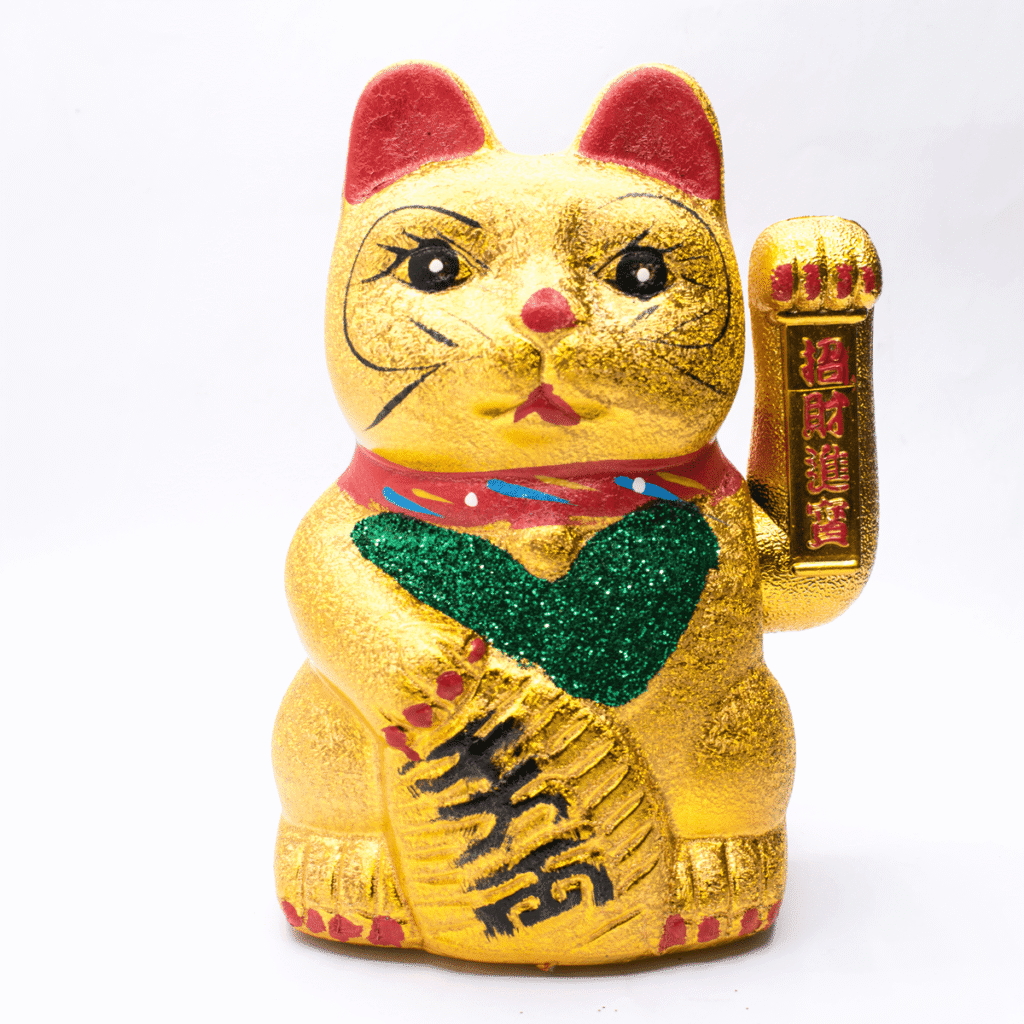Maneki neko - mávající kočička - feng shui - malá
