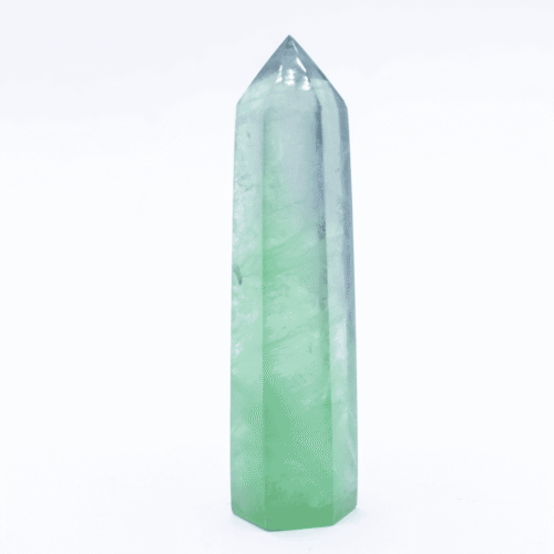 Fluorit - obelisk - tromlovaný kámen - FO42