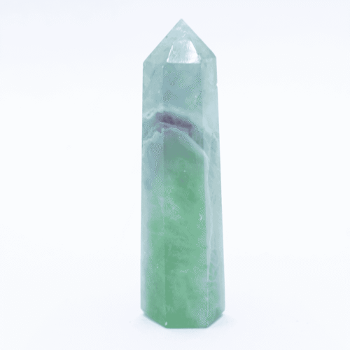 Fluorit - obelisk - tromlovaný kámen - FO43
