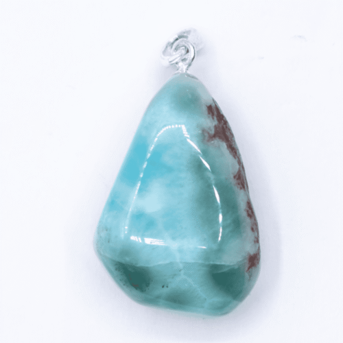 Larimar - tromlovaný kámen - stříbrný přívěsek LR135