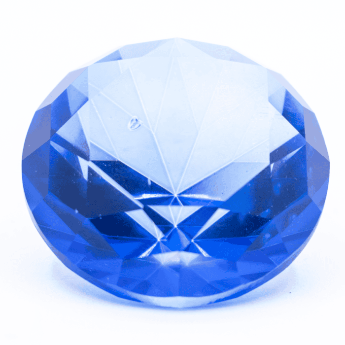 Diamant z křišťálového skla - feng shui - tmavě modrý - VADA VAD217