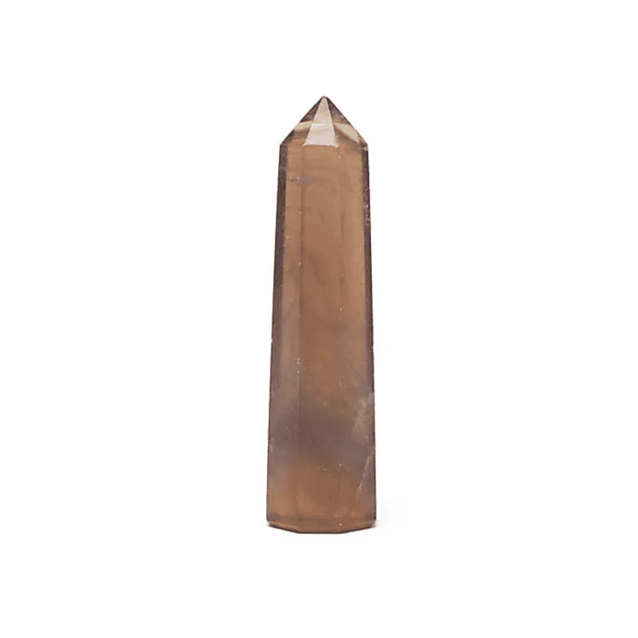 Fluorit žlutý - obelisk - tromlovaný kámen