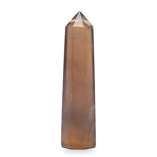 Fluorit žlutý – obelisk – tromlovaný kámen