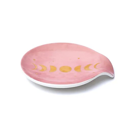 Měsíční fáze - talířek na čajové sáčky - porcelán