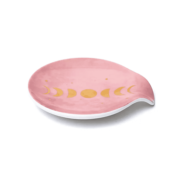 Měsíční fáze - talířek na čajové sáčky - porcelán