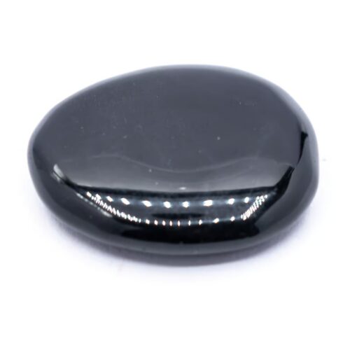 Obsidián černý - tromlovaná placička